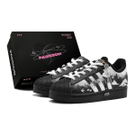 Adidas Originals Superstar 2 Paarile, Tindiga v&auml;rvitud Kevadp&auml;&auml;suke, Hiina stiil ja trend, Tintpesu stiilis madalad kingad JI0079(TeamS3-S-BOX) 36⅔
