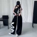 Moodne Laste Hiphop &Uuml;he &Otilde;laga T-s&auml;rk P&uuml;ksid R&otilde;ivakomplekt T&uuml;drukule Korea Y2k Streetwear Lapsed Hip-hop Madu R&otilde;ivad &Uuml;likond 110 must