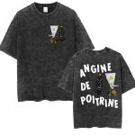 Rock Band Angine De Poitrine Vintage Pesuga T-s&auml;rgid Meeste Naiste Gooti Mood &Uuml;legabariidiline Puuvillane T-s&auml;rk Hip Hop Streetwear S