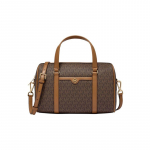MICHAEL KORS T&otilde;mblukuga kinnitus, kunstnahast, &otilde;la-Crossbody k&auml;ekott, keskmine suurus, naiste, tumepruun/tamme pruun pruun