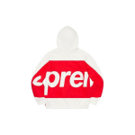 Supreme Suure Logoga Kapuutsiga Pusas&auml;rk 'Valge Punane' Meeste SUP-SS21-501 XL