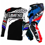 motokrossi laste komplekt MX s&auml;rk ja p&uuml;ksid lastele laste komplekt mustuseratta MTB DH UTV Enduro varustuse komplekt maastikuralliks noorte v&otilde;idus&otilde;idukost&uuml;&uuml;m YS-20 (15-19KG) sinine