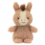 Hobuse pehme m&auml;nguasi, pruun, 18 cm, armas pehme t&auml;idisega loom, lohutuspall, s&uuml;nnip&auml;evakingitus