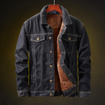 Talvised Meeste Denim Joped Paksud &Uuml;ler&otilde;ivad Mantlid Meeste Soojad Fliisist Denim Joped Must Vabaaja Meeste Mantlid Puuvillased Joped Meeste R&otilde;ivad XXXL must