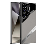 Kvaliteetne PU-nahast galvaanilise kattega telefonikaitse&uuml;mbris Samsung Galaxy S26 S25 S24 Ultra S26Ultra S25Ultra jaoks Kaamera kaitsekattega Galaxy S26 Ultra roheline
