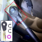 Rav4 Yaris Sienna Highlander Corolla Avalon Camry k&auml;igukangi trossi silmus &uuml;hendus k&auml;igukasti hoova valija otsa puks