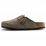Boston Birkenstock pehme sisetallaga seemisnahast kitsa liistuga 'Taupe' 0560773 37 hall
