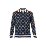 GUCCI Gg Jacquard Puuvillane Jakk 496919-X9V05-4245 XXL-No Original Gift Bag Or Gift Box sinine