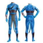 Avatar Halloweeni kost&uuml;&uuml;m t&auml;iskasvanud naistele ja meestele Avatar: Veekogu Saba Bodysuit Cosplay V&auml;lismaalase kost&uuml;&uuml;m S&uuml;nnip&auml;evapeo riided Children L-120 blue