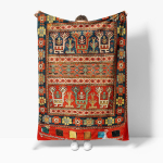 Vintage T&uuml;rgi Kilim Vaip Traditsiooniline K&auml;sitsi Valmistatud Ala Vaip Boheemlaslik Dekoratsioon Punane Sinine Muster P&otilde;randamatt 75x100cm (30x40inch) beige