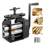 VEVOR Rullpress 4-in-1 &Uuml;mar Lame Ruudukujuline Poolringikujuline Pressrullpress, Manuaalne Ehete DIY T&ouml;&ouml;riist, 0,03-7 mm Reguleeritav Paksus