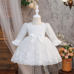T&uuml;drukute ametlik pitskleit koheva seelikuga - Beebi ristimise ja esimese s&uuml;nnip&auml;eva riietus 12-18M/90cm gray