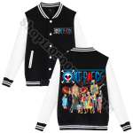 S&uuml;gismood Varsity jope Anime One Piece Vabaaja pesapallijakid T&auml;iskasvanute laste riided Armas dressipluusjakk J&otilde;ulukingitus 110cm black