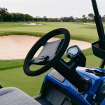 Universaalne golfik&auml;ru rooliratta kate Venitatav Sobib 12,5-tollisele kuni 14,5-tollisele EZGO, Yahama, RXV, Club Car jaoks Must black