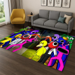 3D R-Rainbows Friends Multikategelaste M&auml;nguvaip Magamistoa elutoa diivani m&auml;ngutoa uksemati Kodu kaunistus, Lasteala vaip libisemiskindel 80cmx120cm