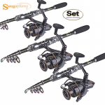 Teleskoop&otilde;ngeritva ja ketrusrulli kombinatsioonid s&uuml;sinikkiust merevee magevee p&uuml;&uuml;gitarbed 1.8M-2000 Reel