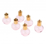 6 tk DIY Mini soovipudeli ripats, kaelakee, l&auml;bipaistev as described kollane