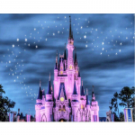 5D teemantv&auml;rvimine tikandid isetegemine k&auml;sitsi k&auml;sit&ouml;&ouml; teemanttikandid maalimine roosa lossi kingitus teemant 20X30CM