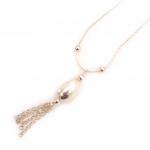 Les Tr&eacute;sors De Lily [B2438] - Collier Argent 'Solidarite' h&otilde;be