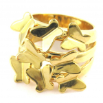 Kullatud s&otilde;rmus  &Otilde;nne liblikad 52 kuld