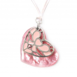 Les Tr&eacute;sors De Lily [J8477] - Collier cr&eacute;ateur 'Love' rose Heleroosa