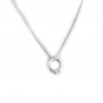 Les Tr&eacute;sors De Lily [L2035] - Collier Argent 'Solitaire' blanc valge