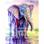 5D teemantmaaling ristpistes k&auml;sitsi valmistatud teemanttikandid Aafrika elevant loomad kodukaunistus 20X30CM