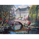 5D DIY teemantmaaling Scenic Modern City Teemanttikandid DIY Kit Teemantmosaiigist Decor Rhinestones 20X30CM