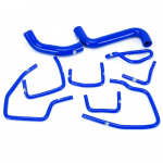 Sinine ja kollane 10 tk silikoonradiaatori jahutusvoolik 2001-2006 Subaru Impreza WRX 2.0T EJ205 EJ20 GDB GD PQY logoga