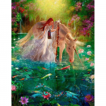 5D teemantmaal T&auml;is &uuml;mmargune teemantkunst tikandid saabumine mosaiik k&auml;sitsi valmistatud kodukaunistus 20X30CM