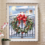 DIY 5D teemantmaal T&auml;is &uuml;mmargune vaiguga maastik Teemanttikandid Ristpistes komplektid Seinakunst Kodukaunistus Full Round 20X30CM