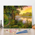 K&auml;sitsi maalitud l&otilde;uend DIY maalid numbrite j&auml;rgi digitaalsed &otilde;limaalid numbrid &otilde;limaal Kodukaunistus 40x50cm no frame