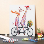 DIY maalimine numbrite j&auml;rgi Digitaalne &otilde;limaal L&otilde;uendinumbrid &Otilde;limaal Kodukaunistus Numbrite maalimine 40x50cm no frame