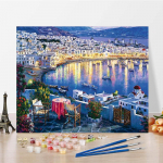 Maalimine numbrite j&auml;rgi Dekompressioonl&otilde;uendimaal K&auml;sitsi maalitud kodukaunistus DIY digitaalne &otilde;limaal 40x50cm no frame