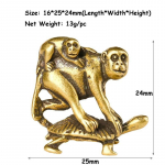 Antiikne pronkskilpkonn kandev ahvid K&auml;&auml;buskujukesed Lauakaunistused Kaunistused Aksessuaarid Vask Naljakad kingitused lastele 1PCS