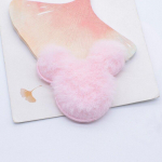 12tk 55*45mm pehme pl&uuml;&uuml;s karvane hiirepea aplikatsioon scrapbooking isetegemine plaastrite &otilde;mblemine kodukaunistuse tarvikud dekoratiivtarvikud roosa