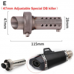 35mm 42mm 45mm 48mm 51mm 60mm mootorratta v&auml;ljalaske summuti katal&uuml;saator DB Killer summuti m&uuml;rasummuti Akrapovic jaoks SC jaoks