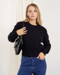 ISSA Plus Crew Knit kampsun M roosa