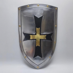 Keskaegne l&otilde;vikilp ~ lahingus&otilde;dalase metallkilp ~ Knight's Collectibles S