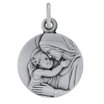 Les Tr&eacute;sors De Lily [R5039] &ndash; k&auml;sit&ouml;&ouml;na valmistatud h&otilde;bedast ripats Virgin Mary h&otilde;be (roodiumiga kaetud) - 15 mm h&otilde;be