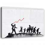 L&otilde;uenditr&uuml;kk Banksy Street Art Graffiti 60x40 hall v&auml;rv