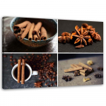 L&otilde;uendiprindiga Cinnamon Anise v&uuml;rtside komplekt 60x40 pruun