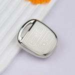 2 3 nupuga TPU korpuse kate auto v&otilde;tmehoidja jaoks Toyota Yaris Prado Tarago Camry Corolla jaoks Lexuse jaoks ES GS LS IS RX SC LX RX400h 2 Button key case valge