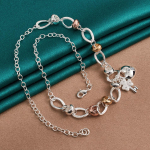 925 Sterling h&otilde;bedane s&uuml;dameluku v&otilde;tmev&otilde;lu 50cm