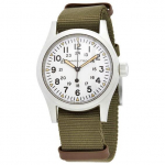 Hamilton Khaki Field valge sihverplaadi mehaaniline H69439411 meeste k&auml;ekell valge