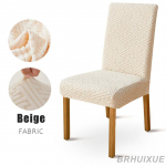 Jacquard tooli kate Spandex elastsed katted S&ouml;&ouml;gitoa tooli istmekatted k&ouml;&ouml;gi jaoks pulmapidu Kodu 1 / 2 / 4 / 6 tk 1-Pcs beež