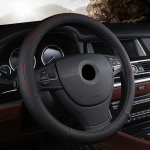 Car steering-wheel 37cm-38cm Leather Hand-stitched PU leather Dermay Car Steering Wheel Cover Fit For Most Cars must