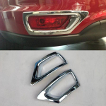 For Dodge Journey Fiat Freemont 2012 - 2016 ABS Chrome Headlight Taillight Front Rear Fog Light door bowl Frame Sticker rear foglight cover black
