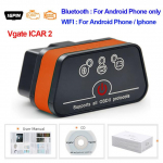 Vgate iCar2 obd2 bluetooth skanner ELM327 V2.2 obd 2 wifi icar 2 autot&ouml;&ouml;riistad elm 327 android/PC/IOS koodilugejale ICAR2 Bluetooth