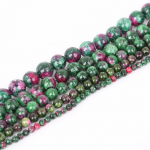 Looduslik epidoot Zoisite kivist helmed lahtised vahehelmed ehete valmistamiseks 4mm 95pcs
